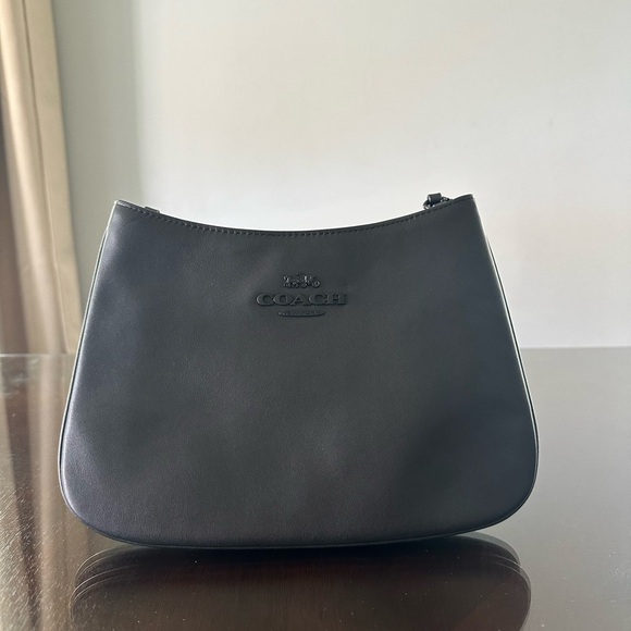 Coach Black Leather Shoulder Bag - Picture 1 of 4
